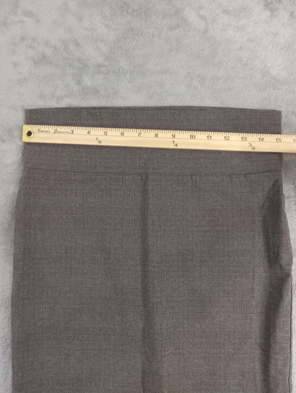 Charlotte Russe Womens Solid Pencil Back Knee Skirt Gray Size Medium - Picture 4 of 5